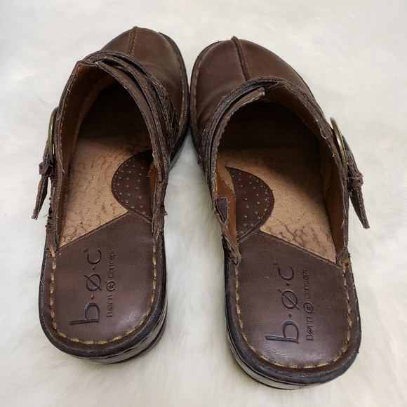 BORN BOC Brown Leather Uppers Mule Clogs S… - Picture 3 of 7